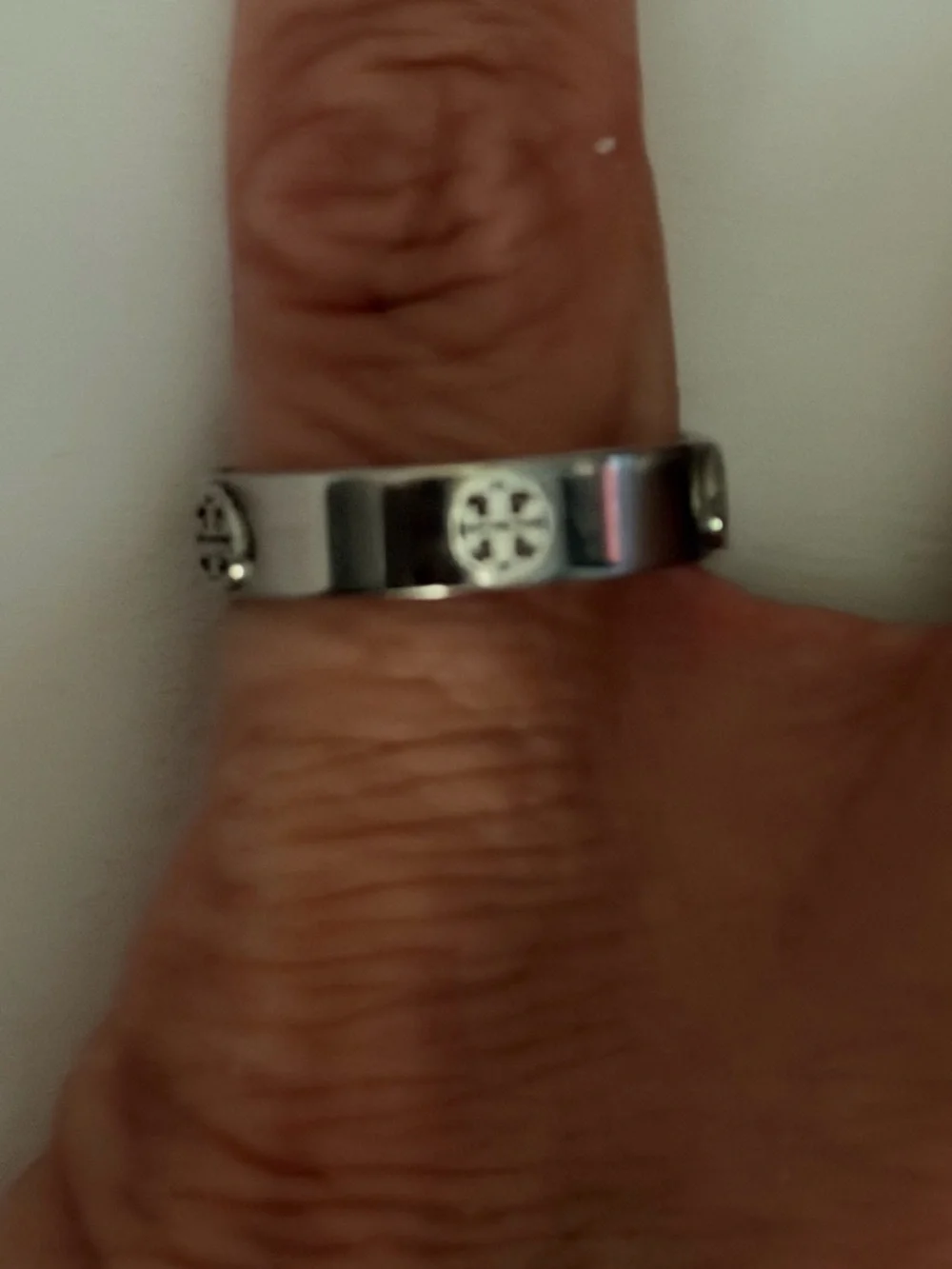 Silver size 7 Tory Burch ring